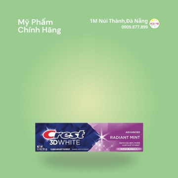 Kem Đánh Trắng Răng Crest 3D White Advanced Radiant Mint 93g