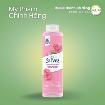 Sữa Tắm St.Ives Rose Water & Aloe Vera Body Wash 650ml