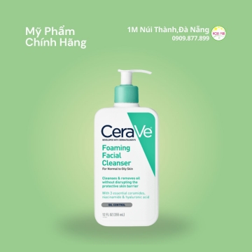 @Sữa rửa mặt Cerave foaming facial cleanser 355ml