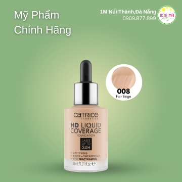 -Kem nền Catrice HD Liquid Coverage Foundation 008