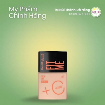 Kem Nền Tươi Mướt Chống Nắng Maybelline Fit Me Fresh Tint SPF50 No.02