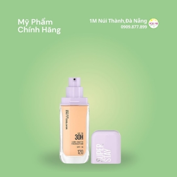 Kem Nền Maybelline Super Stay Up To 30H Lumi-Matte Foundation No.120