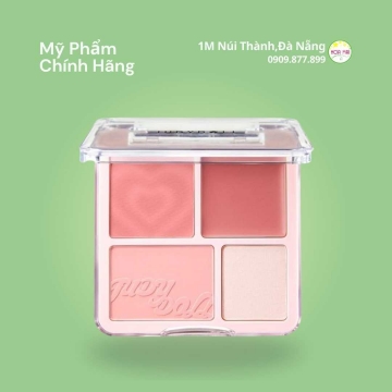 Má hồng & Highlight 4 Ô JudyDoll No.02