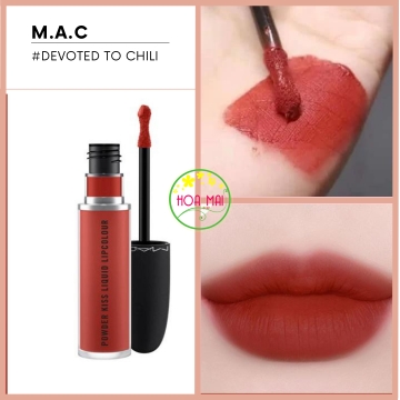 Son MAC Powder Kiss Liquid #991 Devoted To Chili