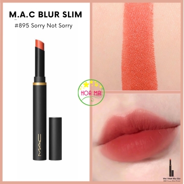 Son Mac Powder Kiss Velvet Blur Slim Stick 895 Sorry Not Sorry
