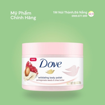 @Tẩy da chết Dove Exfoliating Body Scrub Pomegranate seed & shea butter scent 225ml