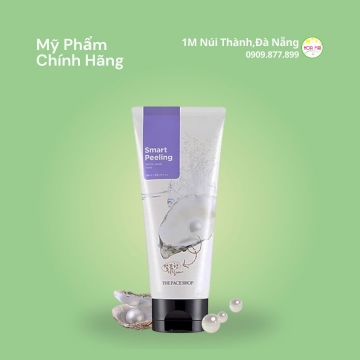 Tẩy da chết ngọc trai the face shop white jewel peeling 120ml