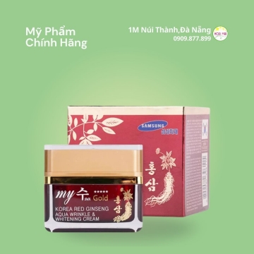 HĐ @Kem Sâm Gold My Korea Red Ginseng Aqua Wrinkle & Whitening Cream 50ml