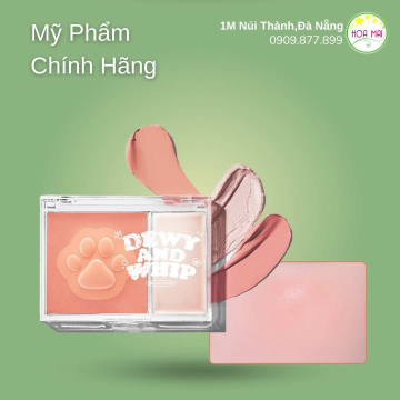 #Má Hồng Kem Kèm Highlight Black Rouge Dewy Whip Cheek And Beam DW03