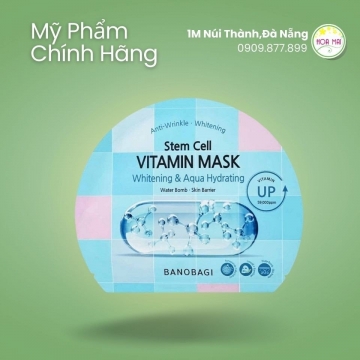 Mặt Nạ Banobagi Stem Cell Vitamin Mask Whitening & Aqua Hydrating 30g	