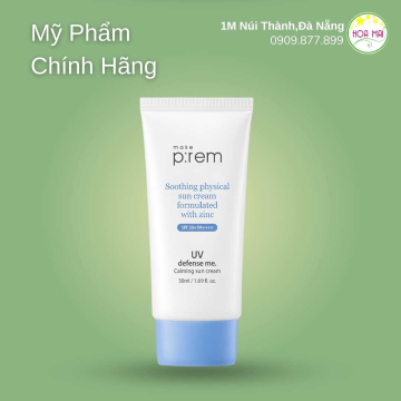 HĐ Kem Chống Nắng Vật Lý Make P:rem UV Defense Me. Calming Sun Cream Cho Da Nhạy Cảm SPF50+ PA++++ 50ml