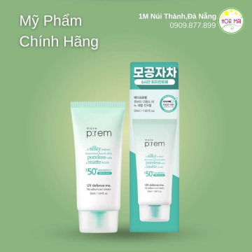 Kem Chống Nắng Make p:rem Vật Lý Kiềm Dầu Uv Defense Me. No Sebum Sun Cream SPF 50 50ml