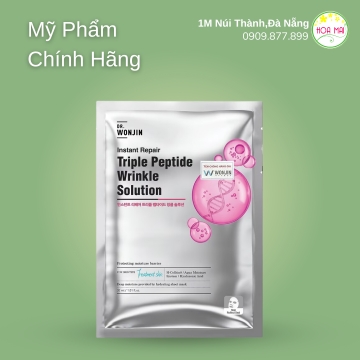 @Mặt Nạ Giấy Cấp Ẩm Cấp Tốc Dr Wonjin Triple Peptide Wrinkle Solution Mask