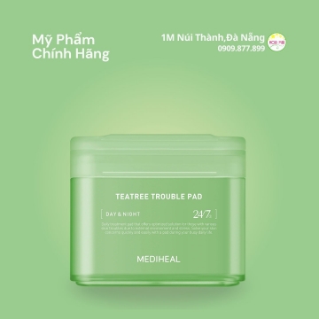 HĐ Toner Mediheal Teatree Trouble Pad (100 miếng) - Xanh lá