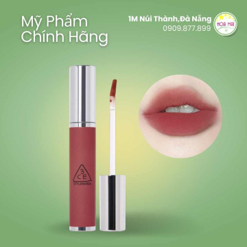 Son Kem Mịn Lì 3CE Hazy Lip Clay # Hipamine
