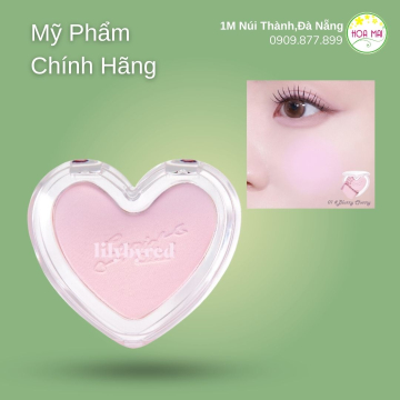 Phấn má hồng Lilybyred Luv Beam Blur Cheek 01 #Blurry Cherry 4.3g