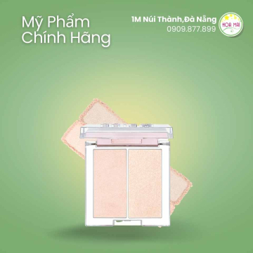 Phấn bắt sáng Clio Prism Highlighter Duo 01 Cream Fizz