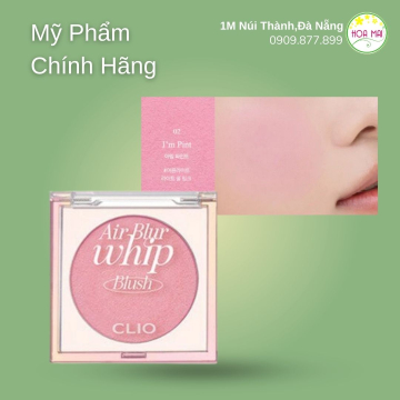 Má hồng Clio Air Blur Whip Blush 02