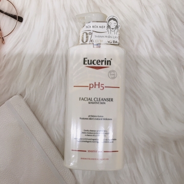 Sữa rửa mặt Eucerin pH5 Facial Cleanser Sensitive Skin 400ml