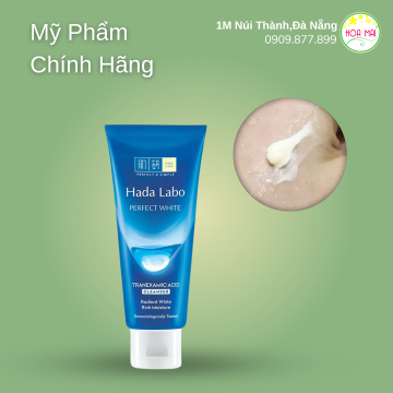 Sữa Rửa Mặt Hada Labo Perfect White Arbutin Cleanser Sạch Sâu, Dưỡng Sáng Da 80g