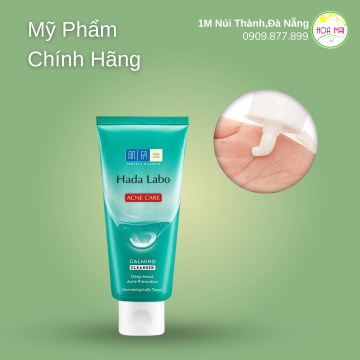 Sữa Rửa Mặt Hada Labo Acne Care Calming Cleanser Cho Da Mụn Và Nhạy Cảm 80g