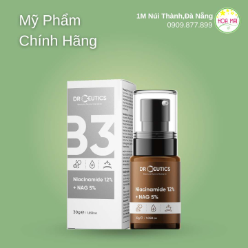 Tinh Chất Sáng Da, Se Khít Lỗ Chân Lông DrCeutics B3 Niacinamide 12% + NAG 5% 30g