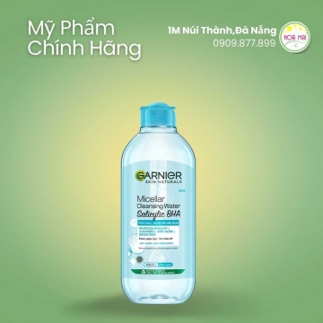 Nước Tẩy Trang Garnier Micellar Salicylic BHA Water For Oily & Acne-Prone Skin 400ml